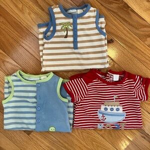 Bundle- First Impressions Romper Boys. Size 0-3M